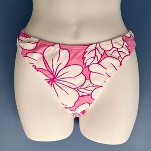 Le Redoute Pink and White Floral Bikini Brief Swimwear NWT Size 10